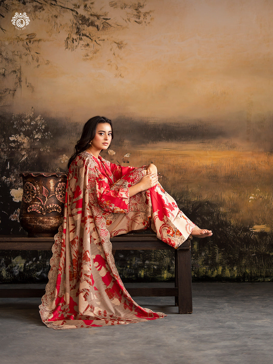 Ziva By Guljee Lawn 3pc Emb 39