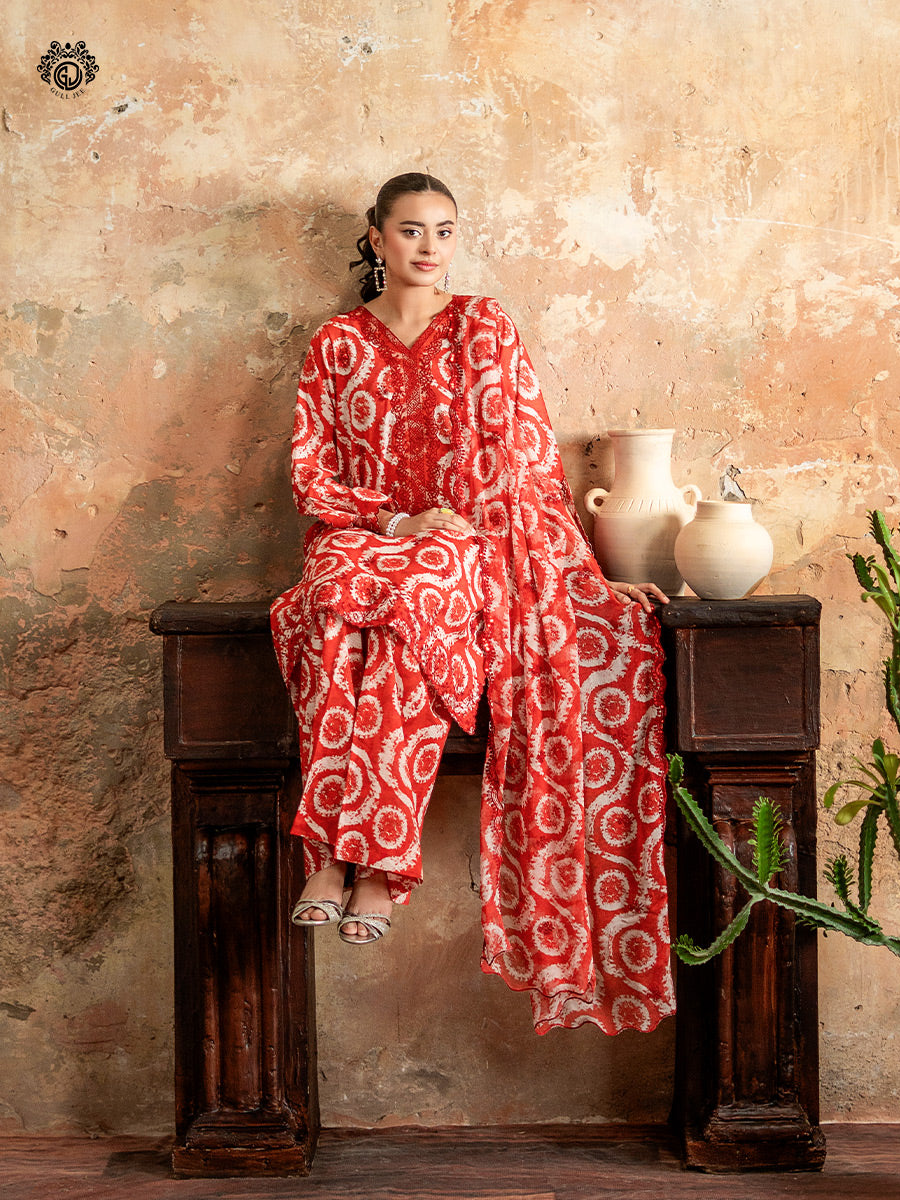 Ziva By Guljee Lawn 3pc Emb 33