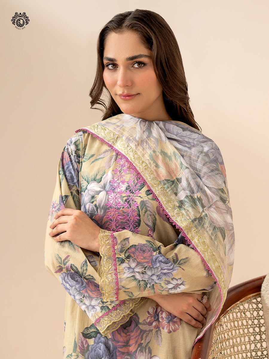 Ziva By Guljee Lawn 3pc Emb 17