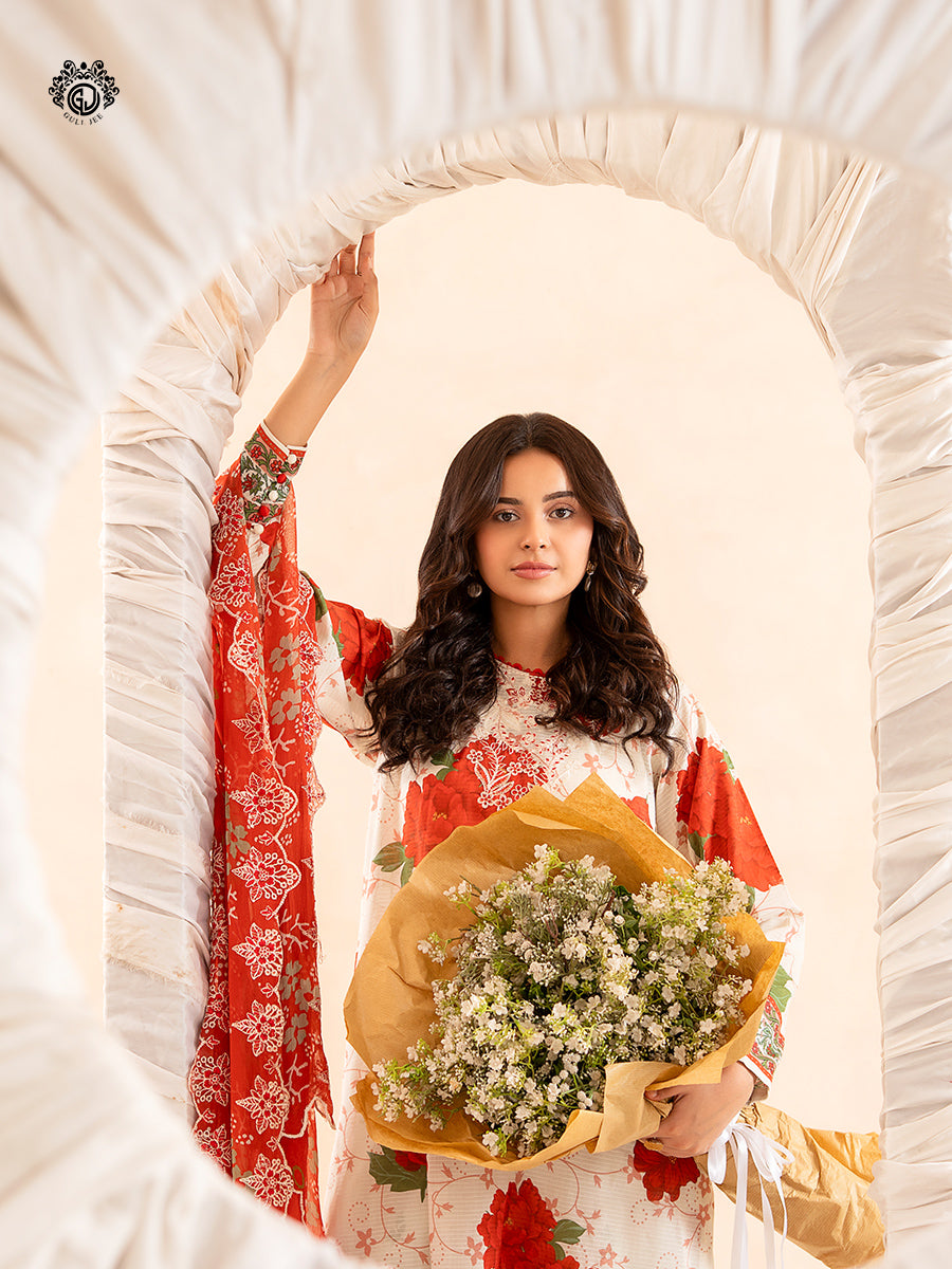 Ziva By Guljee Lawn 3pc Emb 18