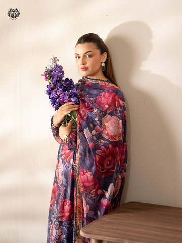 Ziva By Guljee Lawn 3pc Emb 01