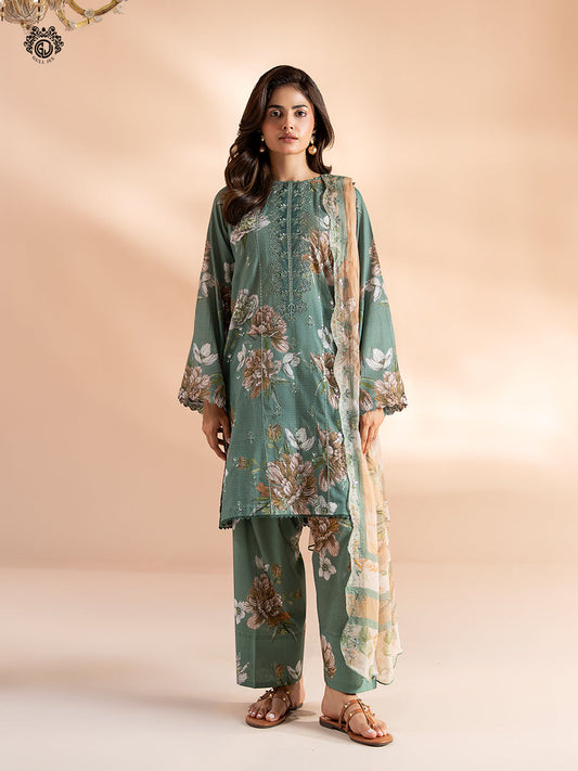 Ziva By Guljee Lawn 3pc Emb 48