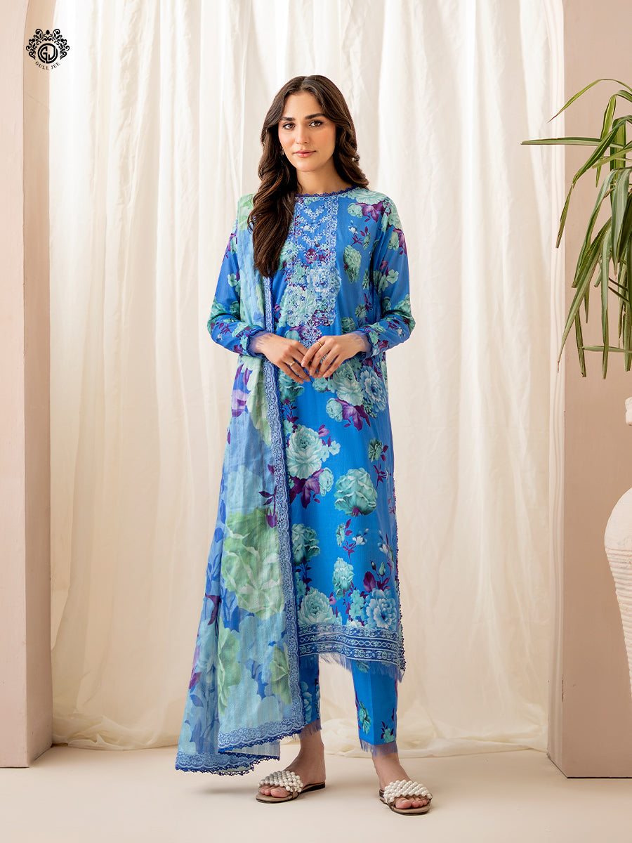 Ziva By Guljee Lawn 3pc Emb 16