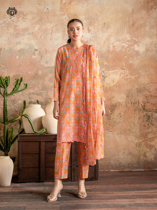Ziva By Guljee Lawn 3pc Emb 35