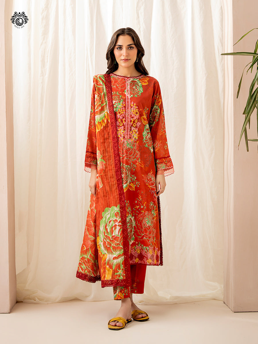 Ziva By Guljee Lawn 3pc Emb 14