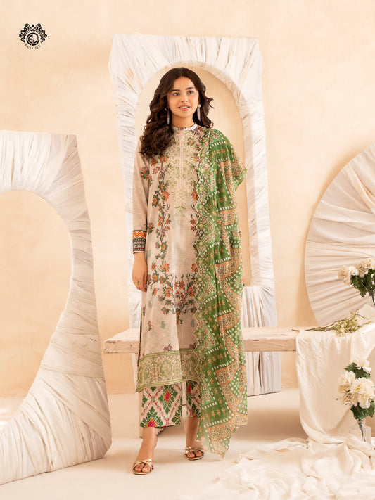 Ziva By Guljee Lawn 3pc Emb 22