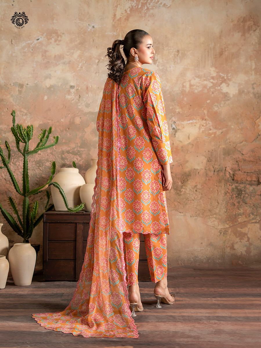 Ziva By Guljee Lawn 3pc Emb 35