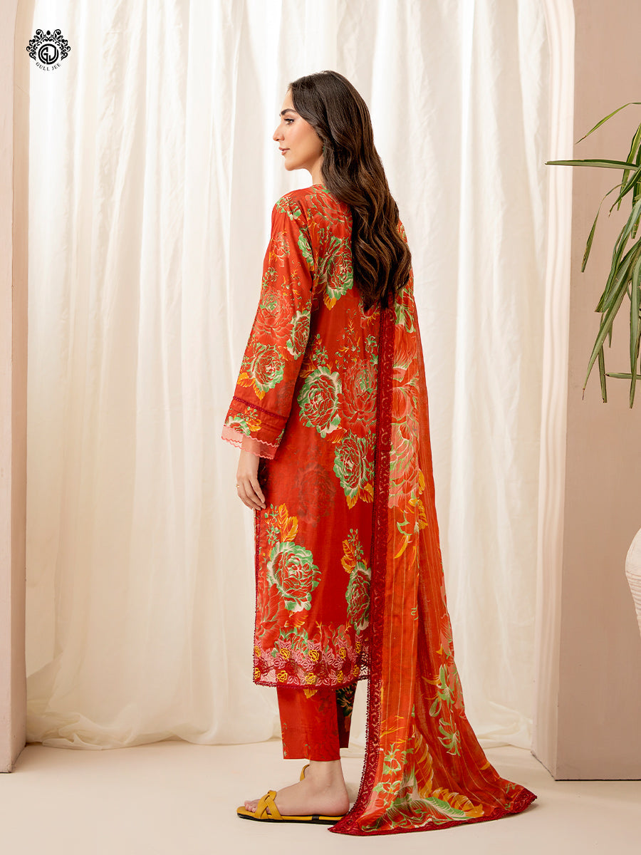 Ziva By Guljee Lawn 3pc Emb 14
