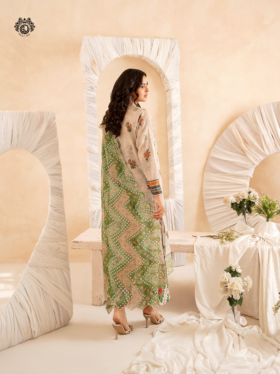 Ziva By Guljee Lawn 3pc Emb 22