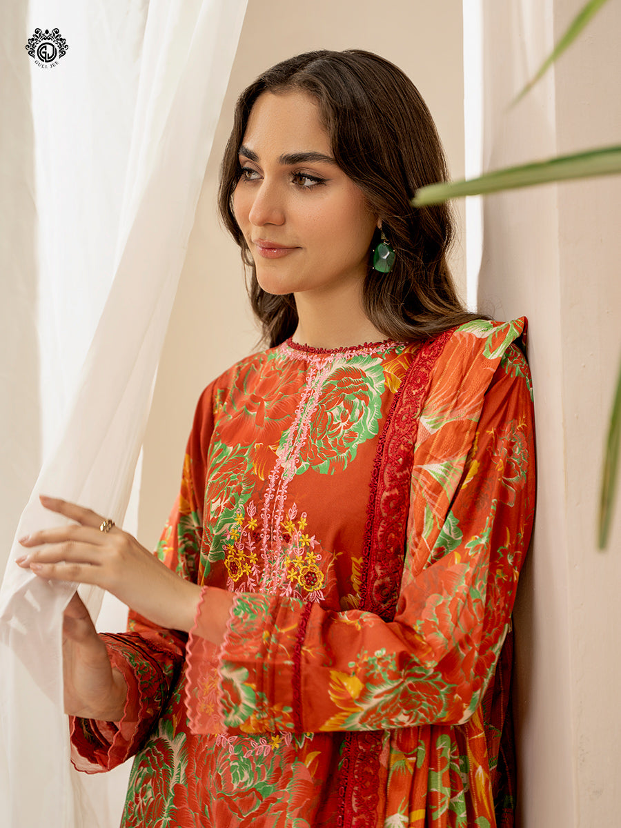 Ziva By Guljee Lawn 3pc Emb 14