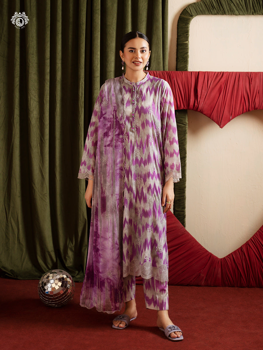 Ziva By Guljee Lawn 3pc Emb 09