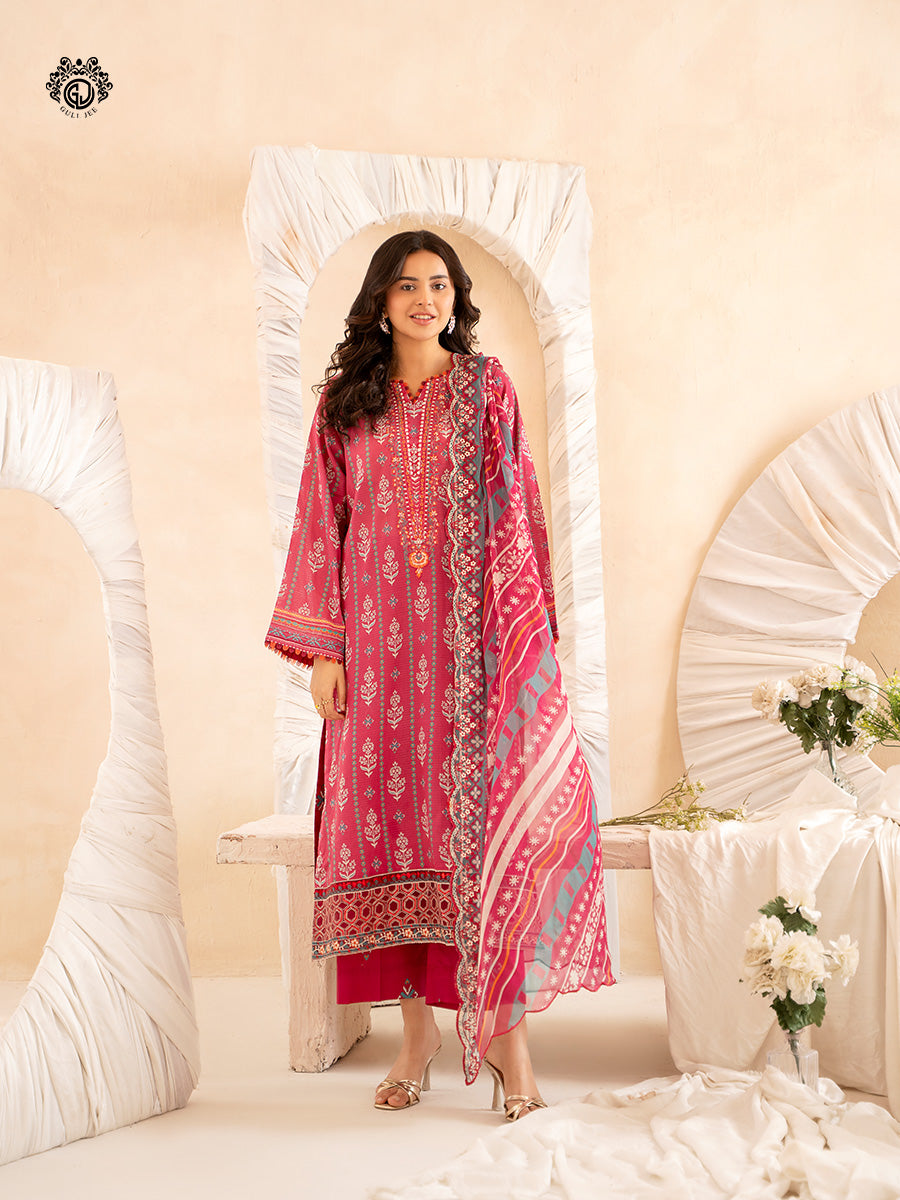Ziva By Guljee Lawn 3pc Emb 23