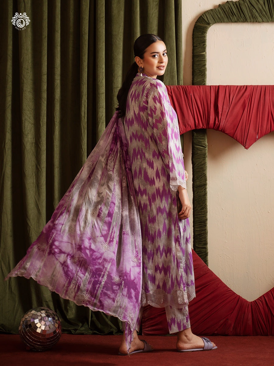 Ziva By Guljee Lawn 3pc Emb 09