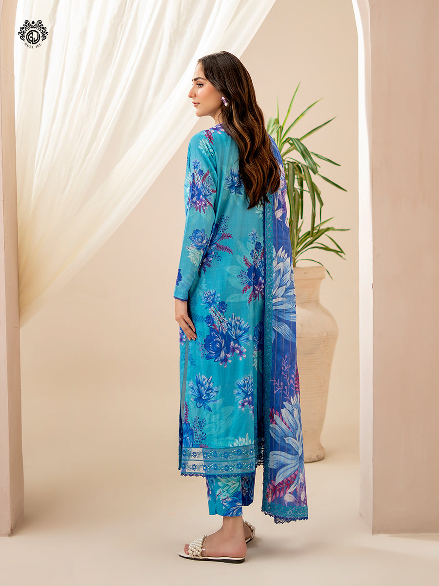Ziva By Guljee Lawn 3pc Emb 13
