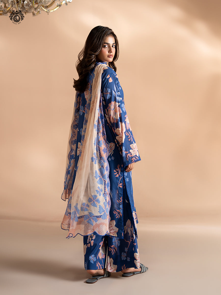 Ziva By Guljee Lawn 3pc Emb 47