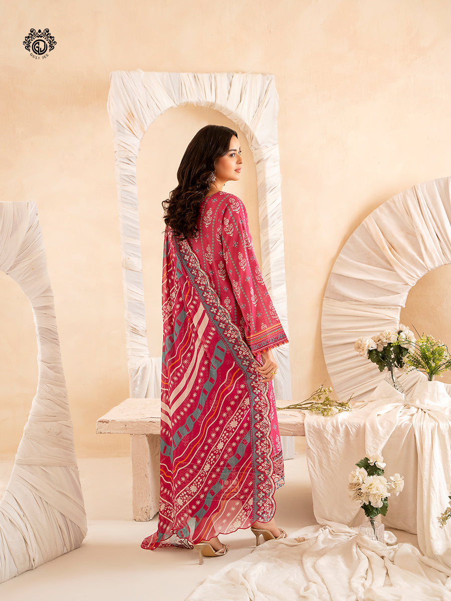 Ziva By Guljee Lawn 3pc Emb 23
