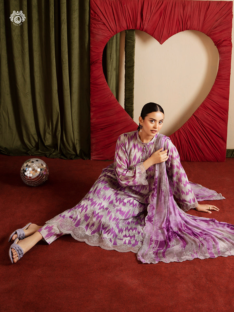 Ziva By Guljee Lawn 3pc Emb 09