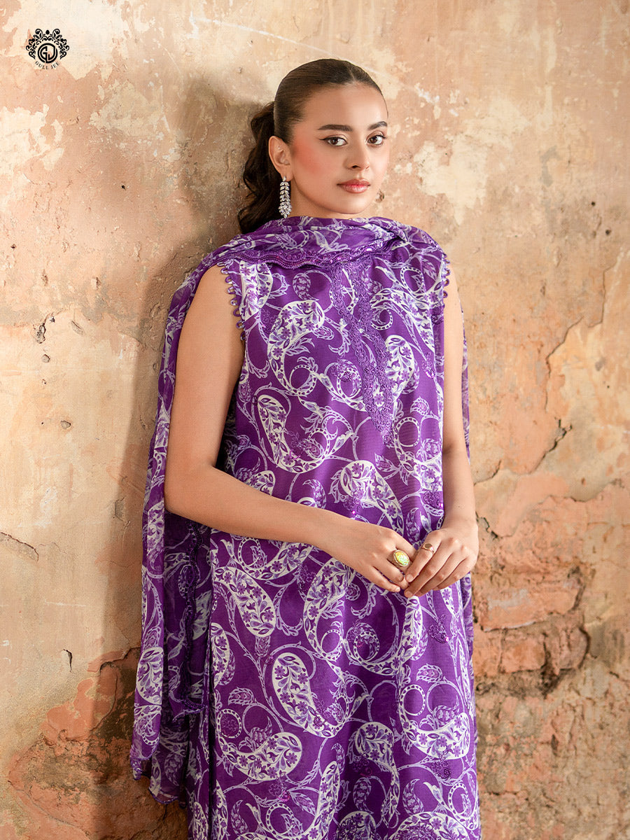 Ziva By Guljee Lawn 3pc Emb 34