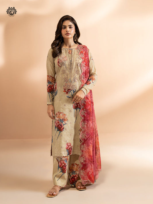 Ziva By Guljee Lawn 3pc Emb 46