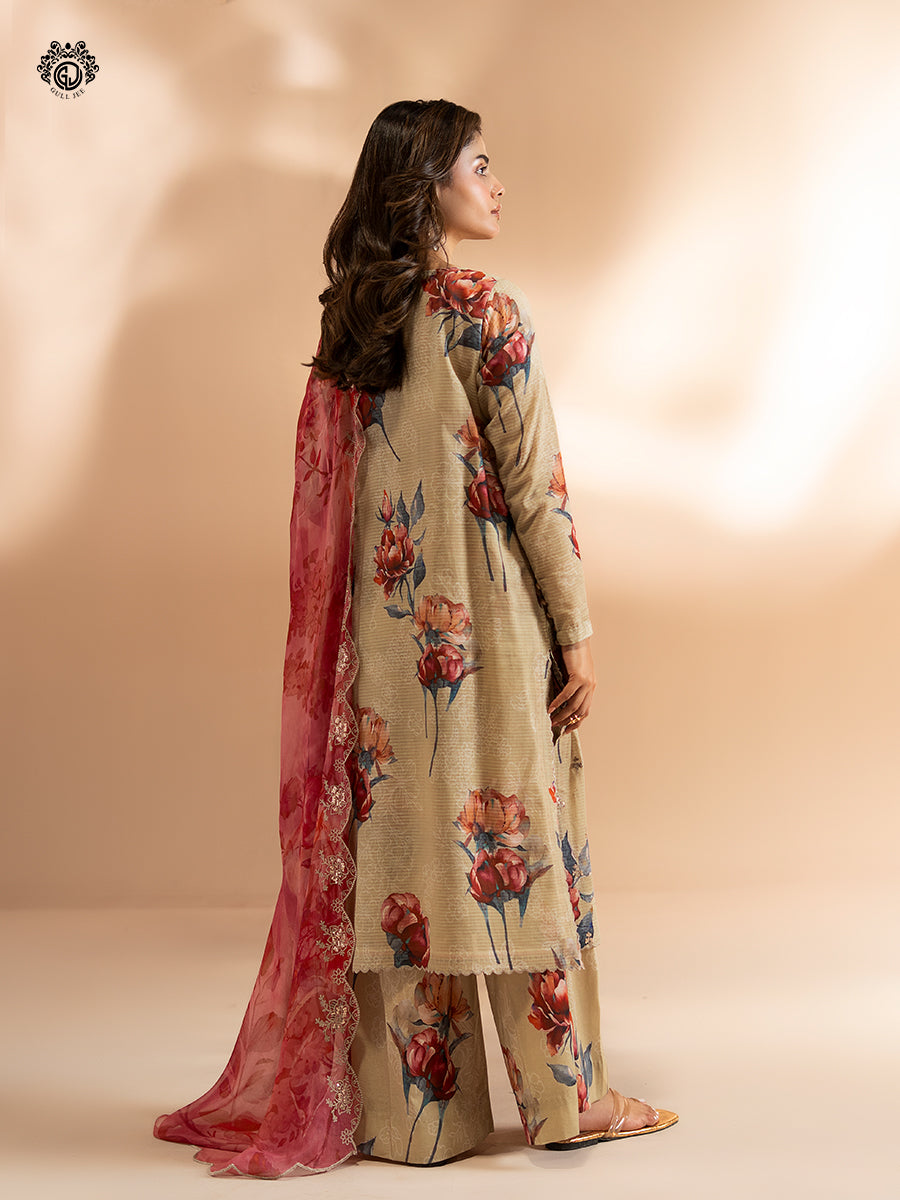 Ziva By Guljee Lawn 3pc Emb 46