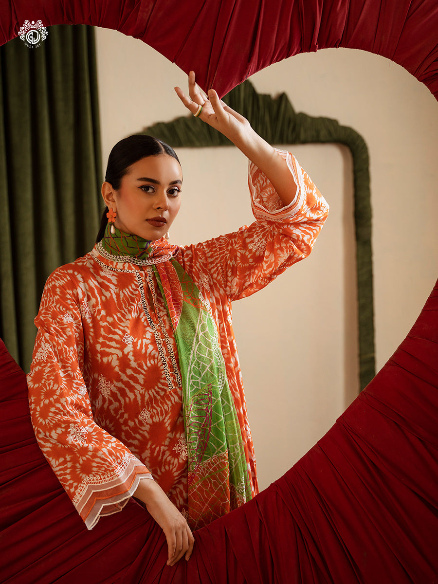 Ziva By Guljee Lawn 3pc Emb 08
