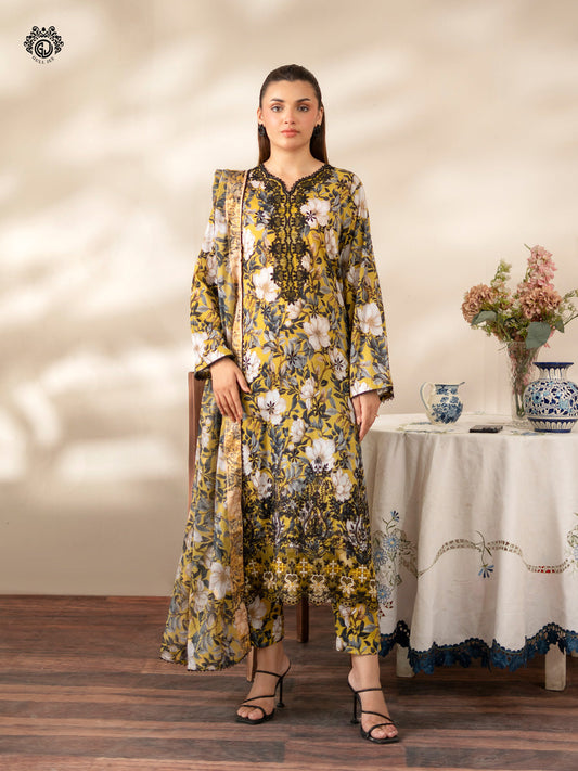 Ziva By Guljee Lawn 3pc Emb 04