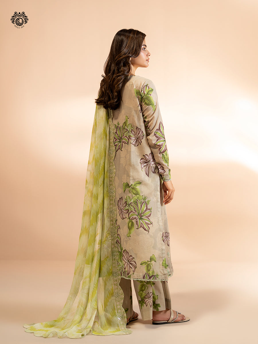 Ziva By Guljee Lawn 3pc Emb 45