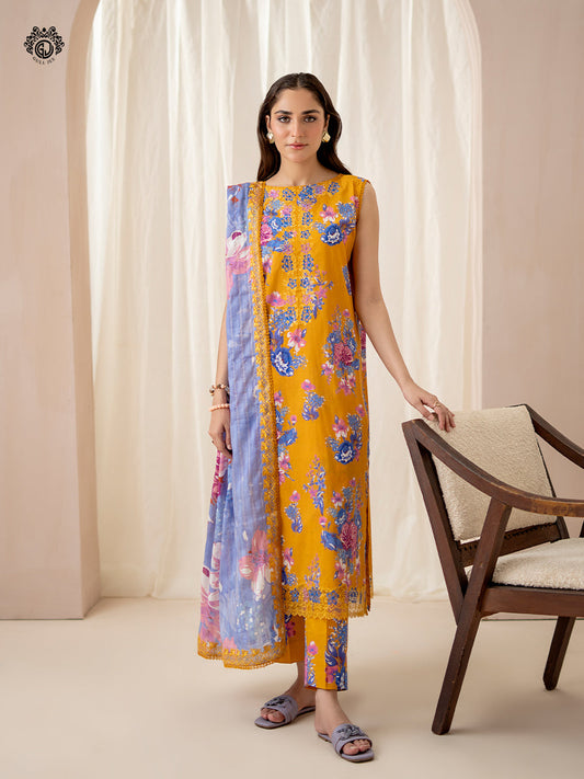 Ziva By Guljee Lawn 3pc Emb 12