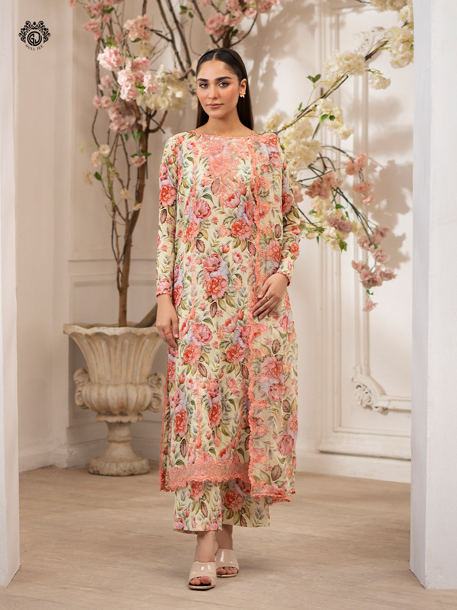 Ziva By Guljee Lawn 3pc Emb 27