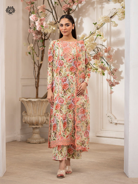 Ziva By Guljee Lawn 3pc Emb 27