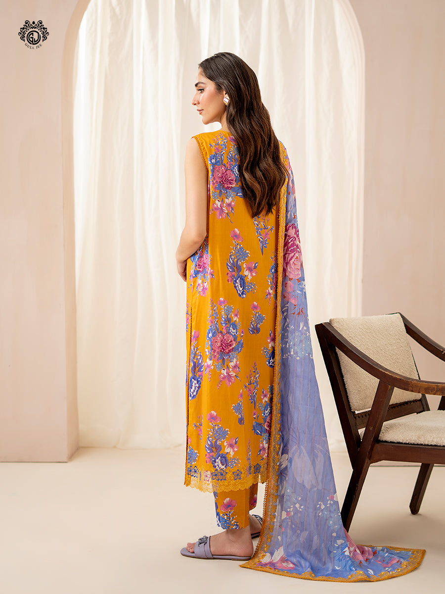 Ziva By Guljee Lawn 3pc Emb 12