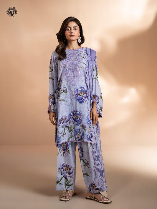 Ziva By Guljee Lawn 3pc Emb 44