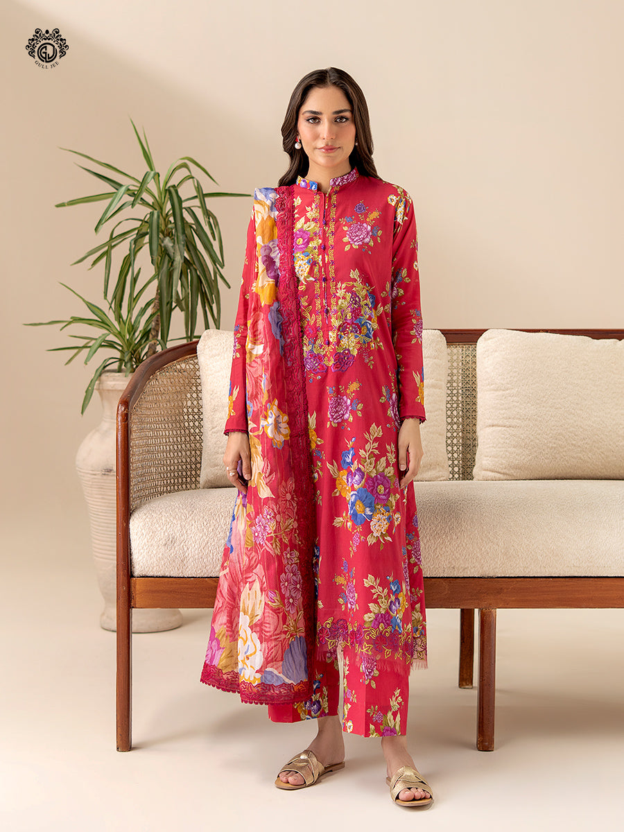 Ziva By Guljee Lawn 3pc Emb 11