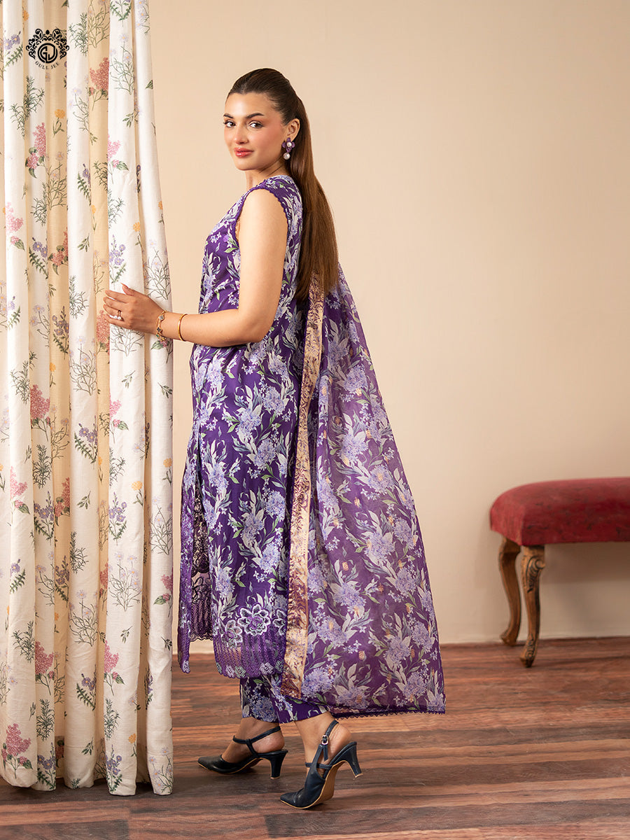 Ziva By Guljee Lawn 3pc Emb 03