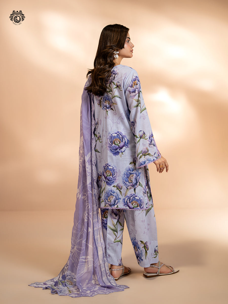 Ziva By Guljee Lawn 3pc Emb 44