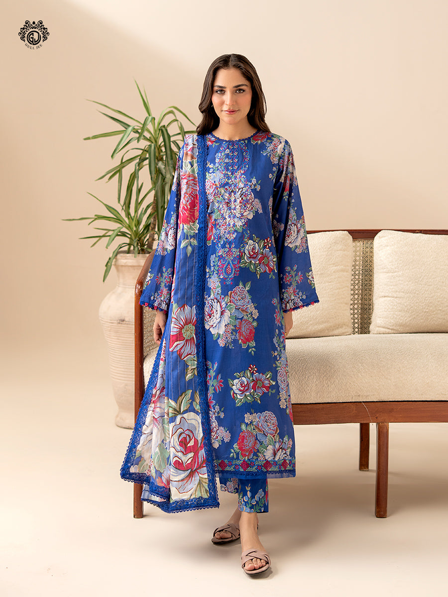Ziva By Guljee Lawn 3pc Emb 10