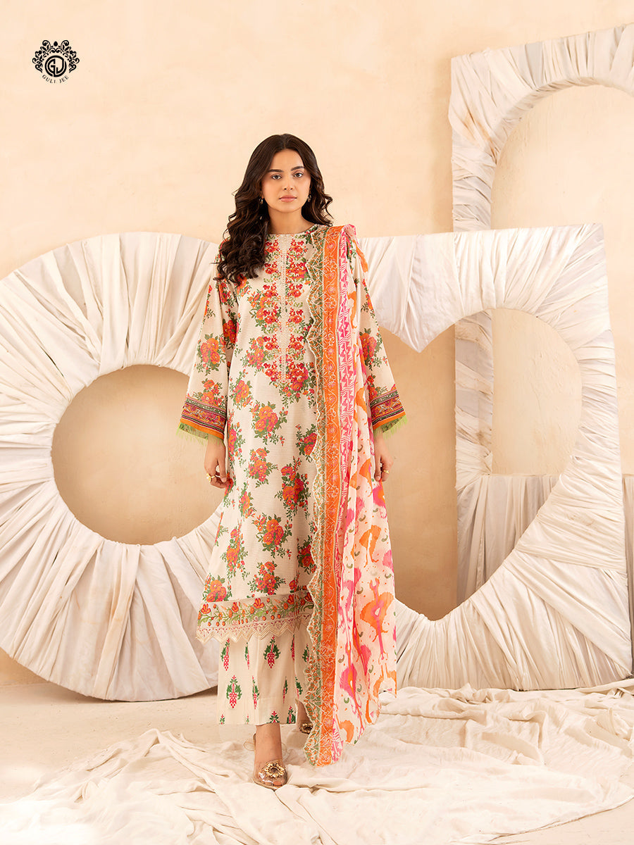 Ziva By Guljee Lawn 3pc Emb 20