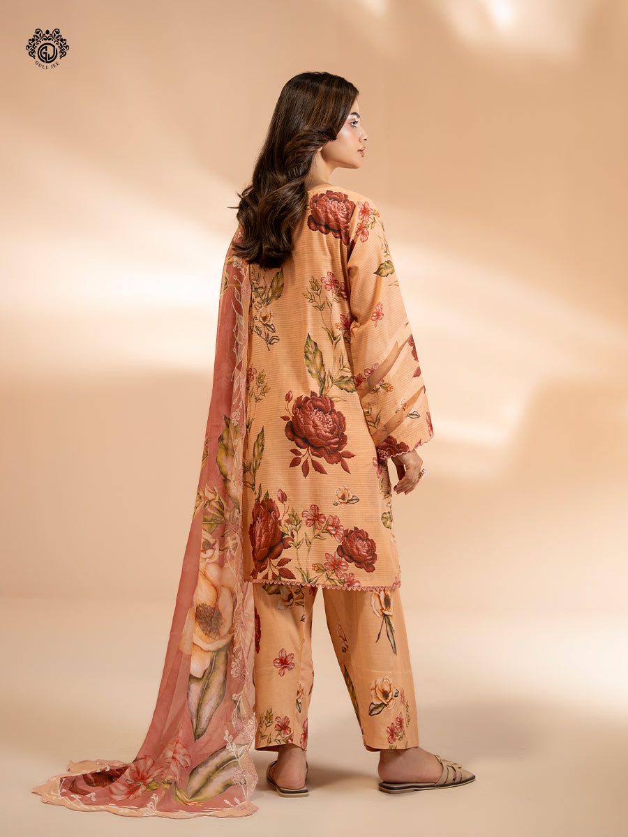 Ziva By Guljee Lawn 3pc Emb 43