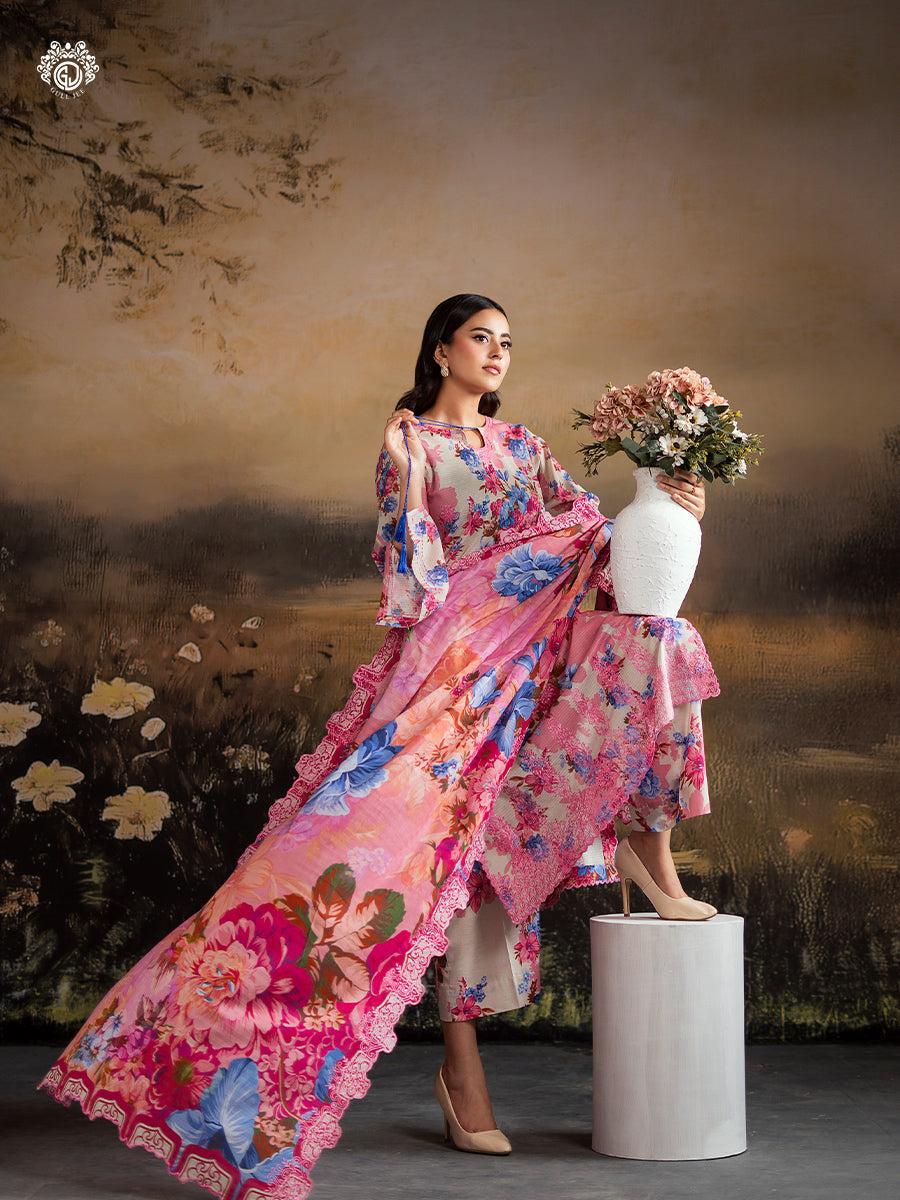 Ziva By Guljee Lawn 3pc Emb 37