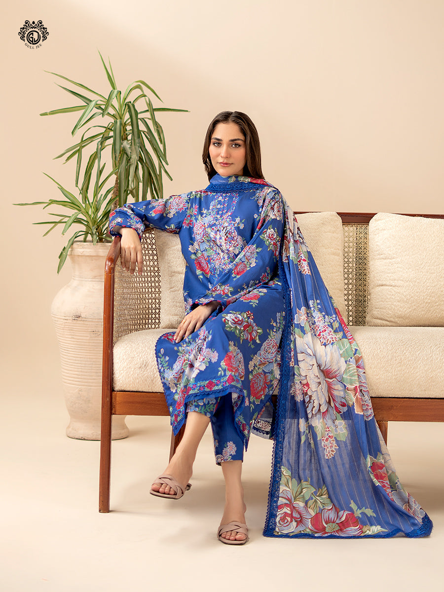 Ziva By Guljee Lawn 3pc Emb 10