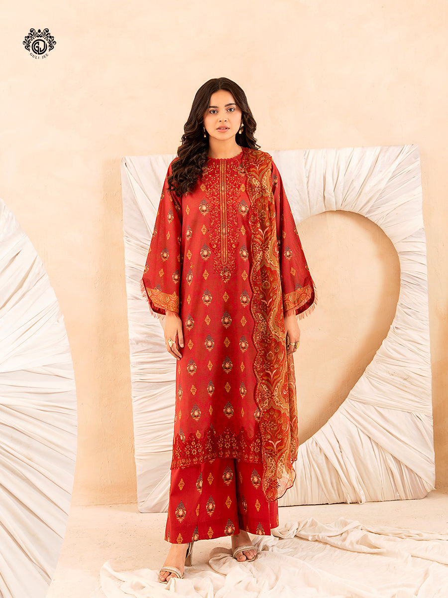 Ziva By Guljee Lawn 3pc Emb 19