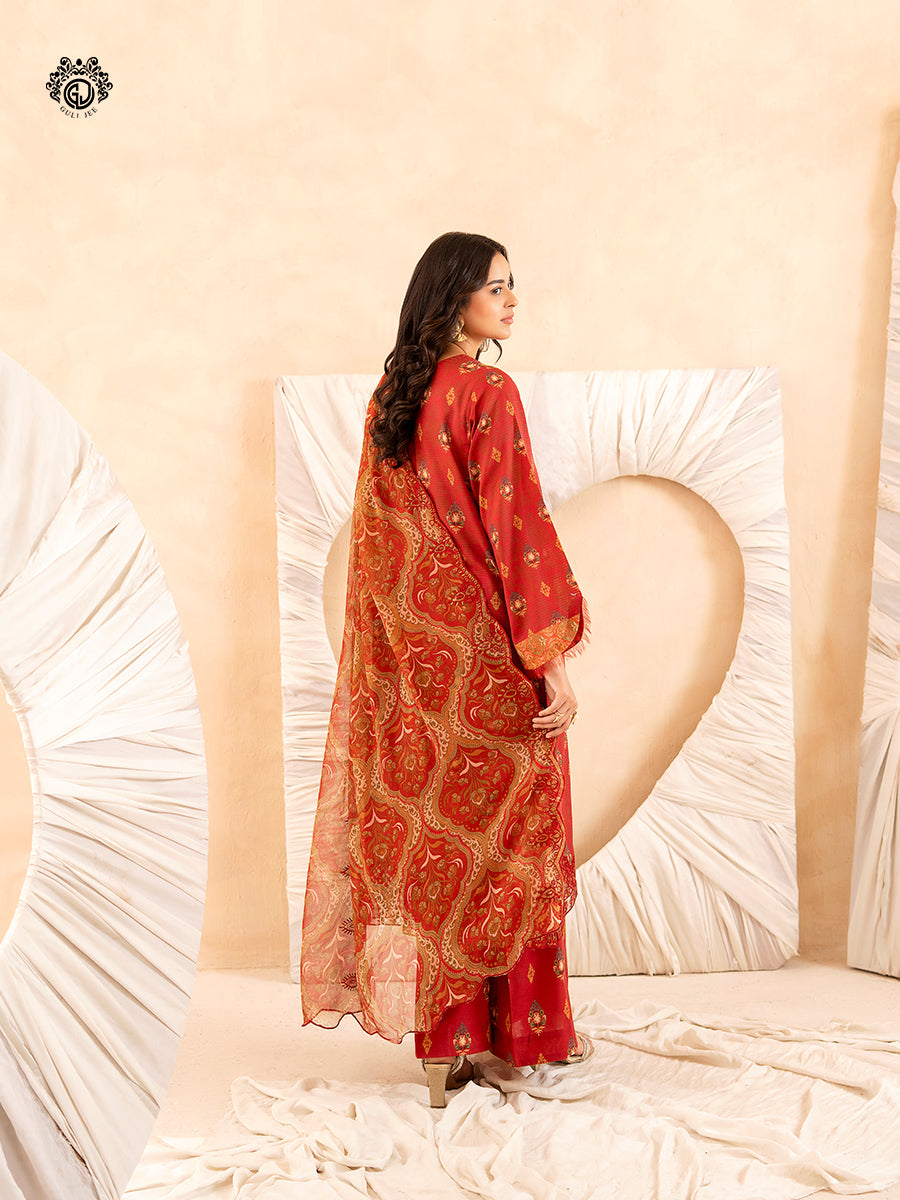Ziva By Guljee Lawn 3pc Emb 19