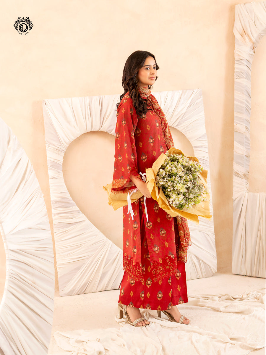 Ziva By Guljee Lawn 3pc Emb 19