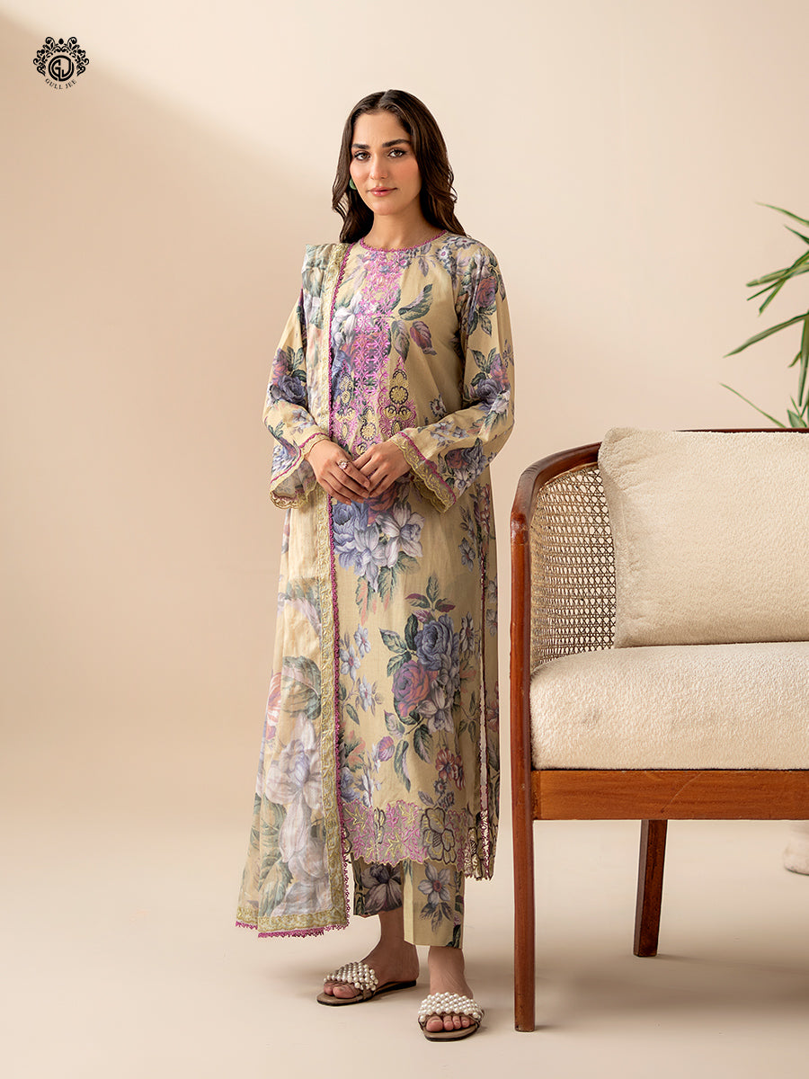 Ziva By Guljee Lawn 3pc Emb 17