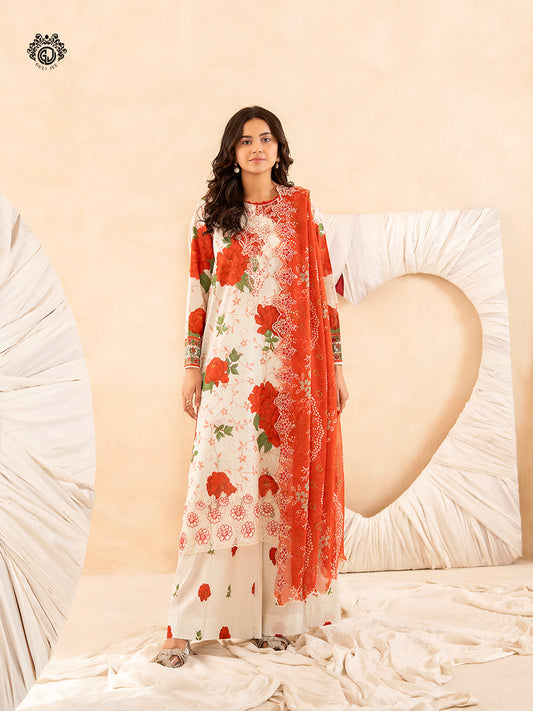 Ziva By Guljee Lawn 3pc Emb 18
