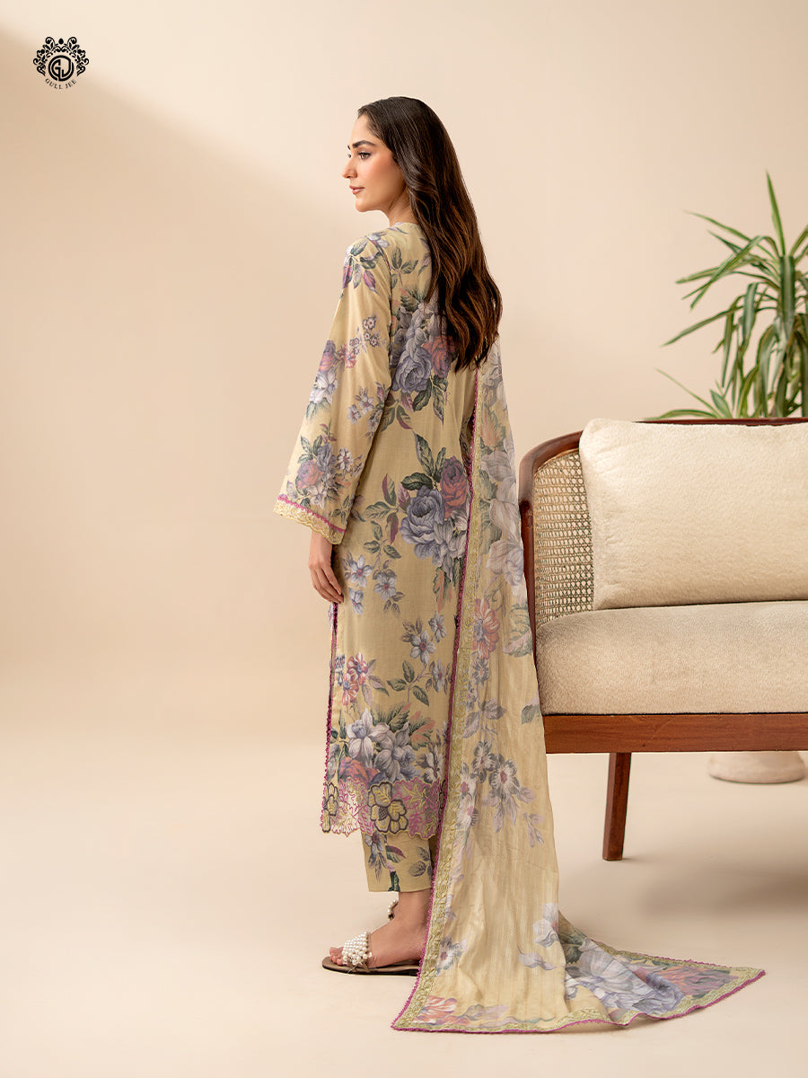 Ziva By Guljee Lawn 3pc Emb 17