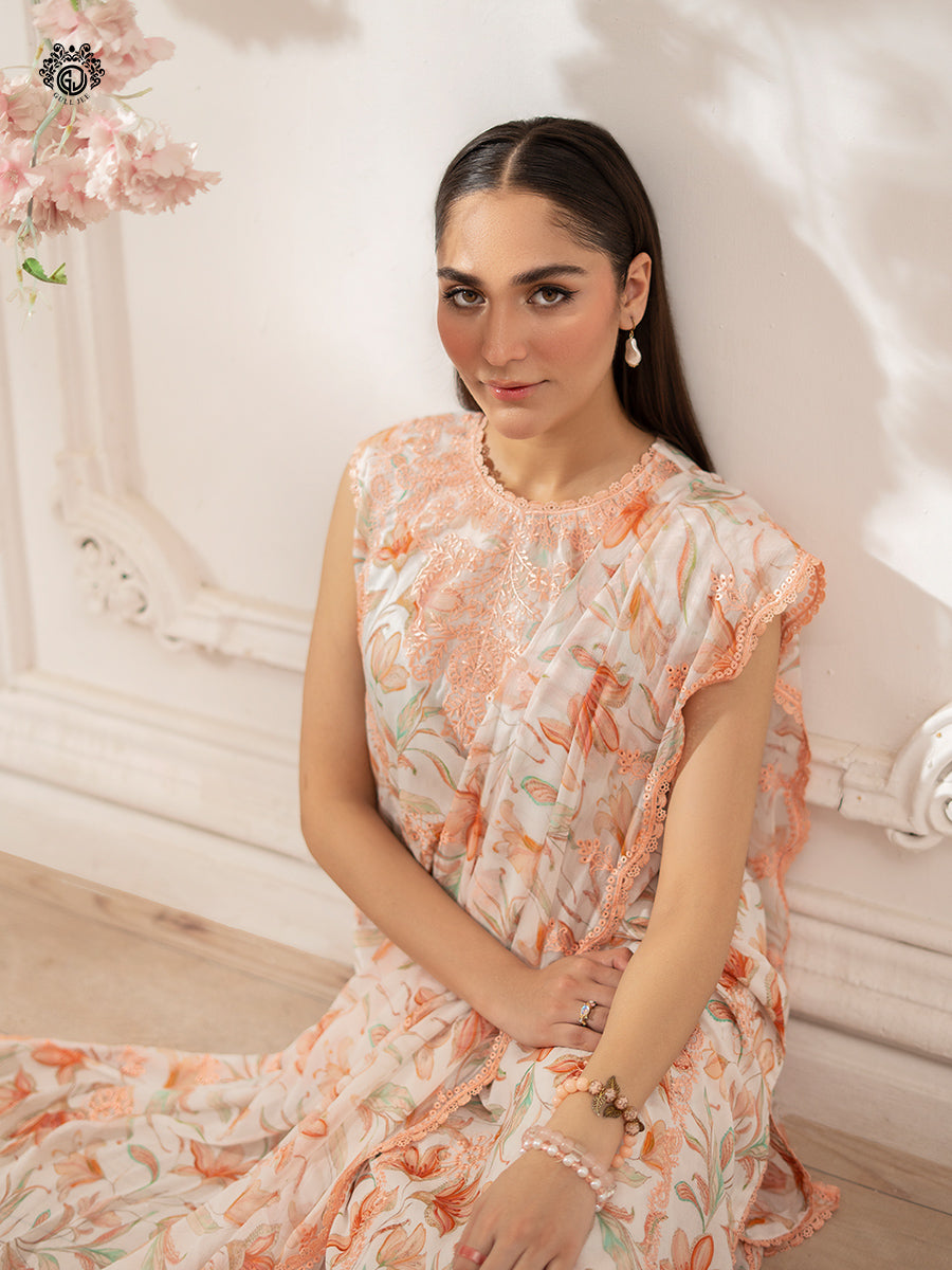 Ziva By Guljee Lawn 3pc Emb 25